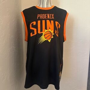 NBA Phoenix Suns Devin Booker Black and Orange Sleeveless Jersey